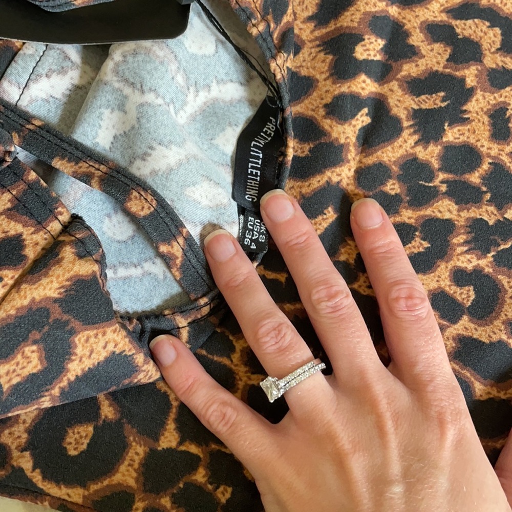 Pretty little thing cheetah midi dress